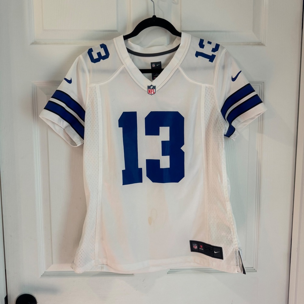 Nike Dallas Cowboys Jersey Mens Large White Lucky Whitehead 13 NFL On Field